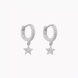 Night Sky Star Pave Earrings