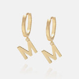 Pave Initial Earrings