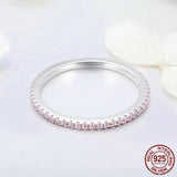 Pink Crystal Eternity Ring