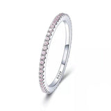 Pink Crystal Eternity Ring