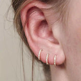 Huggie Hoop Earring (with Hinge)