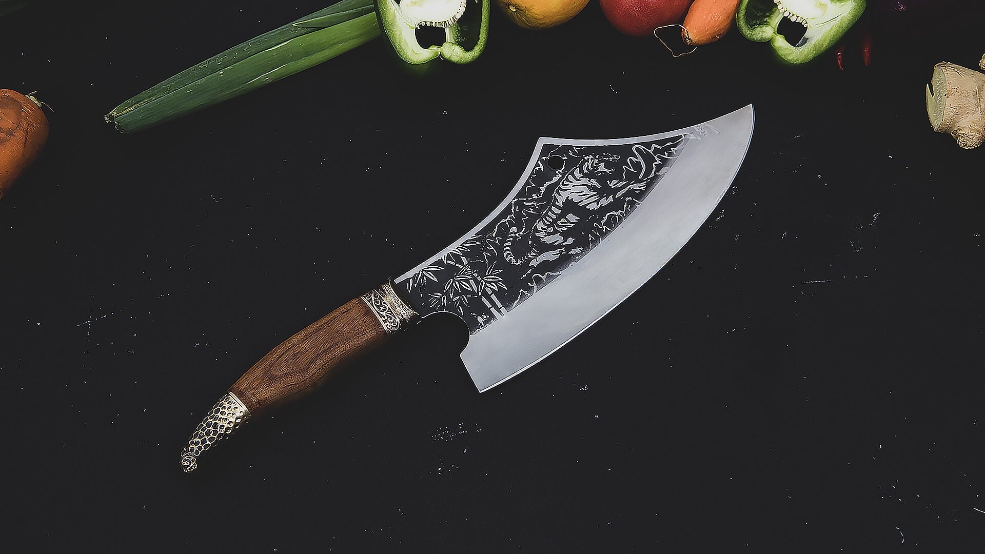 Tora Tsuki Chef Cleaver Knife