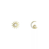 Celestial moon & star studs