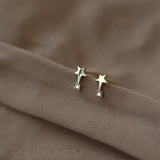 Sterling silver star with diamond