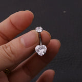 Cubic Zirconia Rook Barbell