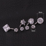 Cubic Zirconia Rook Barbell