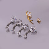 Cubic Zirconia Rook Barbell