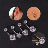 Cubic Zirconia Rook Barbell