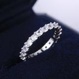 Eternity Pave Cubic Ring