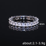 Eternity Pave Cubic Ring