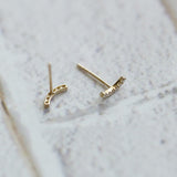 Mini Pave Smily earrings