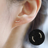 Mini Pave Smily earrings