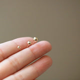 Sterling Silver Sphere Studs