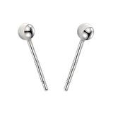 Sterling Silver Sphere Studs