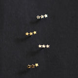 Mini Trio Stars Earrings