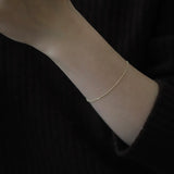 14k gold classic bracelet chain