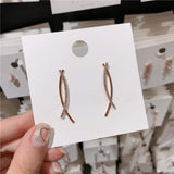 Falling star earrings