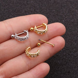 Sparkle Hoop Cartilage Barbell