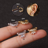 Sparkle Hoop Cartilage Barbell