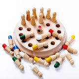 Wooden Memory Chess Game