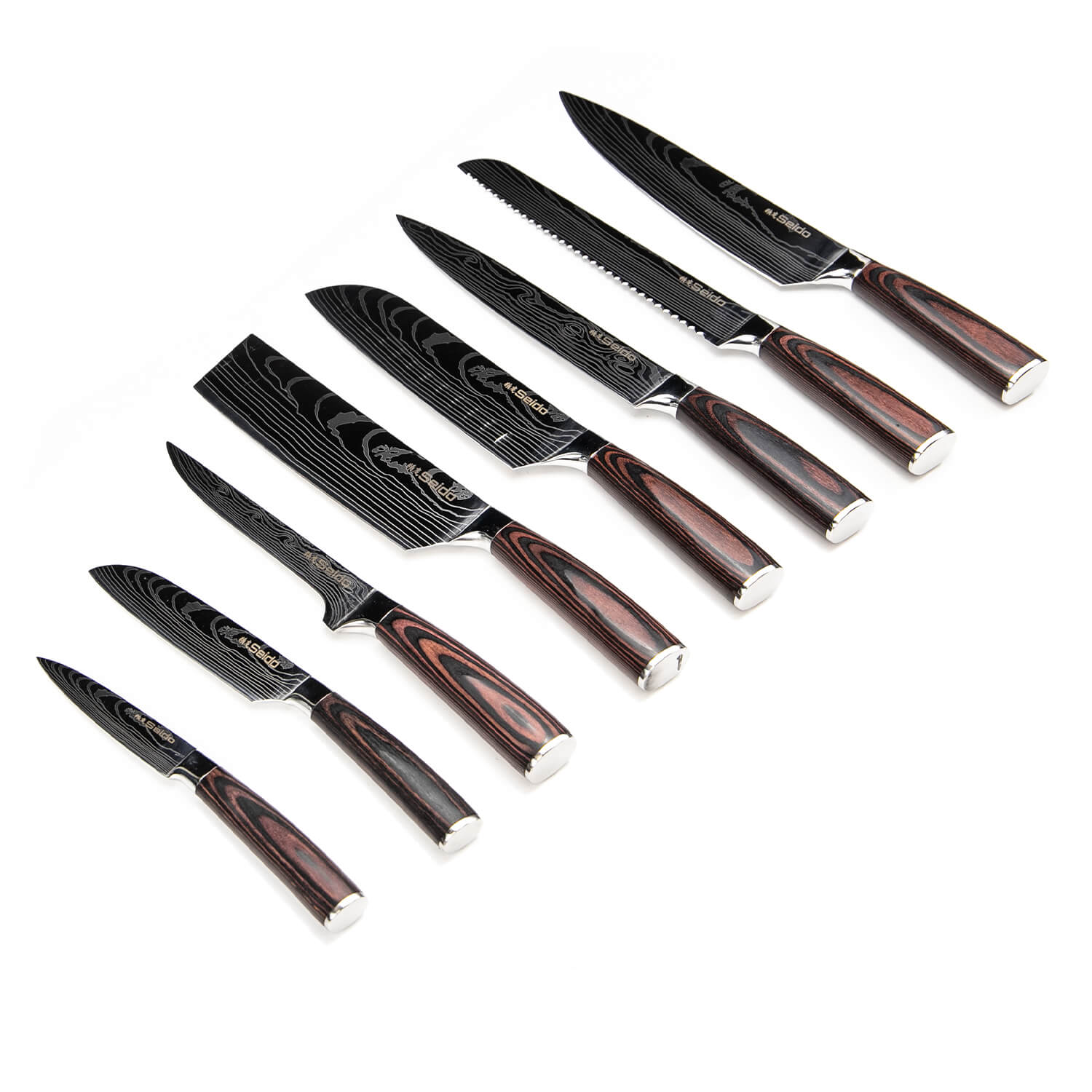 Seido™ Japanese Master Chef's 5-Piece Knife Set Deal with Gift Box