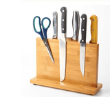 Magnetic Bamboo Multi-Function Knife Holder