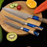 Executive Japanese Damascus Chef Knife Set