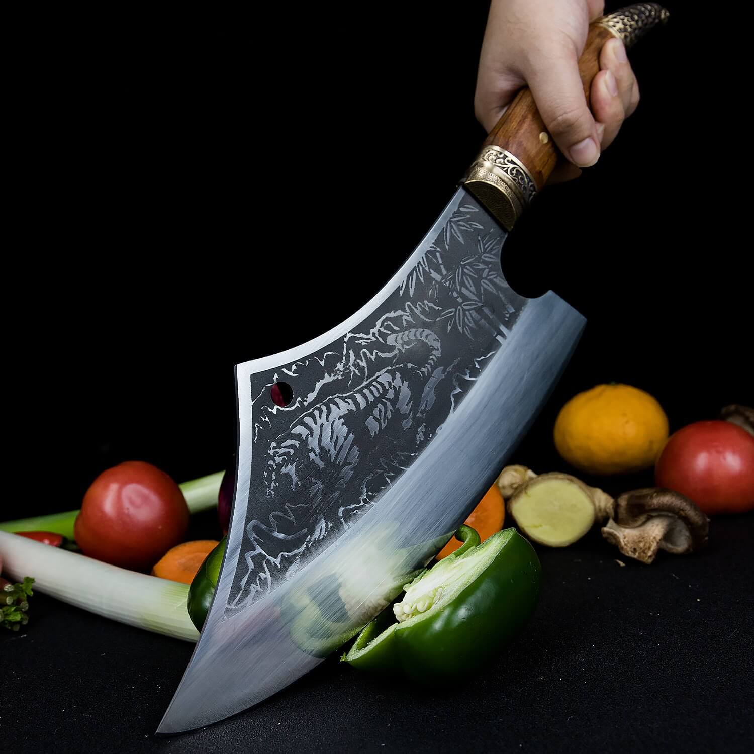 Tora Tsuki Cleaver Knife