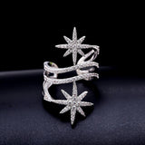 Eternity burst star ring