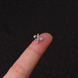 Tiny Moon & Star Earring Barbell