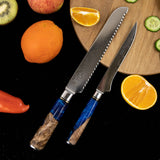 Executive Japanese Damascus Chef Knife Set