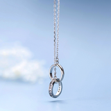 Interlock ring necklace