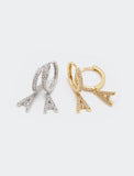 Pave Initial Earrings