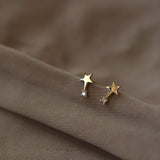 Sterling silver star with diamond