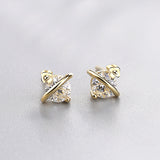 Over the moon pave earrings