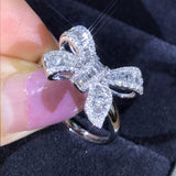 Sterling Silver Love Bow Ring