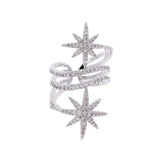 Eternity burst star ring