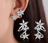 Floral Flower Studs Earrings