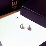 Celestial moon & star studs