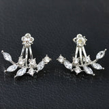 Crystal Leaf Ear studs