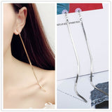 Simple metal chain earrings