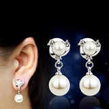 Pearl with Rhinestones Earrings