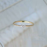 Mini heart forever ring