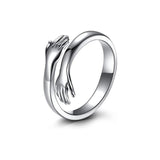 Sterling Silver Hug Ring