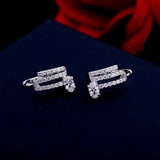 Pave eternity ear clip