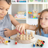 Wooden Memory Chess Game