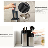 Universal Stainless Steel Knife Block