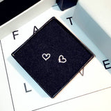 Simple Empty Heart studs