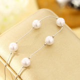 Pearl Charm Link Bracelets