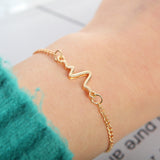 Heartbeat Chain Bracelet